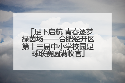 足下启航 青春逐梦绿茵场——合肥经开区第十三届中小学校园足球联赛圆满收官