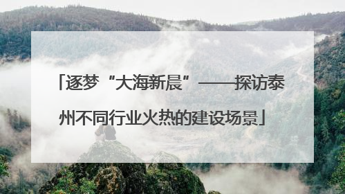逐梦“大海新晨”——探访泰州不同行业火热的建设场景