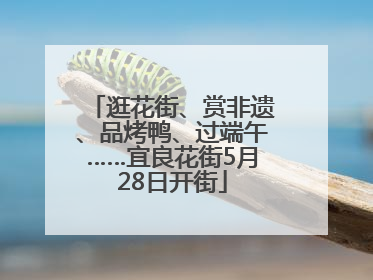 逛花街、赏非遗、品烤鸭、过端午……宜良花街5月28日开街