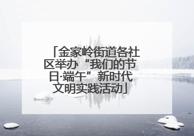 金家岭街道各社区举办“我们的节日·端午”新时代文明实践活动