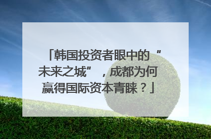 韩国投资者眼中的“未来之城”，成都为何赢得国际资本青睐？