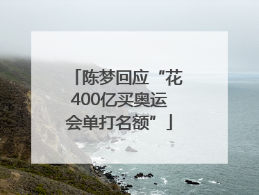 陈梦回应“花400亿买奥运会单打名额”