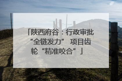 陕西府谷：行政审批“全链发力” 项目齿轮“精准咬合”