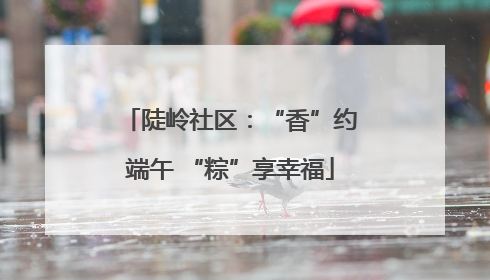 陡岭社区：“香”约端午 “粽”享幸福