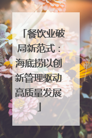 餐饮业破局新范式：海底捞以创新管理驱动高质量发展