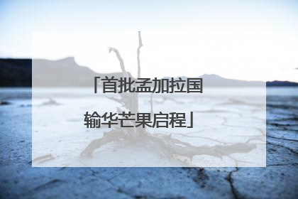 首批孟加拉国输华芒果启程