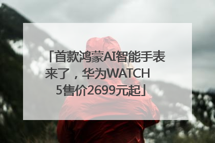 首款鸿蒙AI智能手表来了，华为WATCH 5售价2699元起