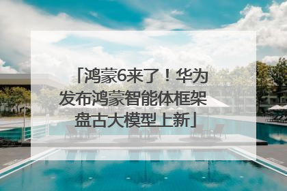 鸿蒙6来了！华为发布鸿蒙智能体框架 盘古大模型上新