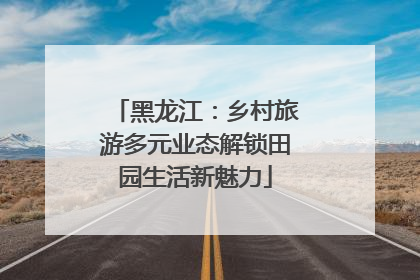 黑龙江：乡村旅游多元业态解锁田园生活新魅力