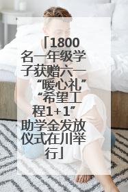 1800名一年级学子获赠六一“暖心礼” “希望工程1+1”助学金发放仪式在川举行