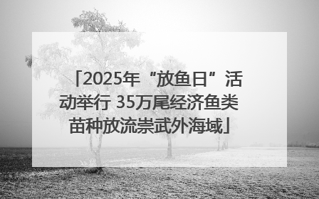 2025年“放鱼日”活动举行 35万尾经济鱼类苗种放流崇武外海域