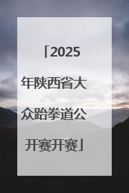 2025年陕西省大众跆拳道公开赛开赛